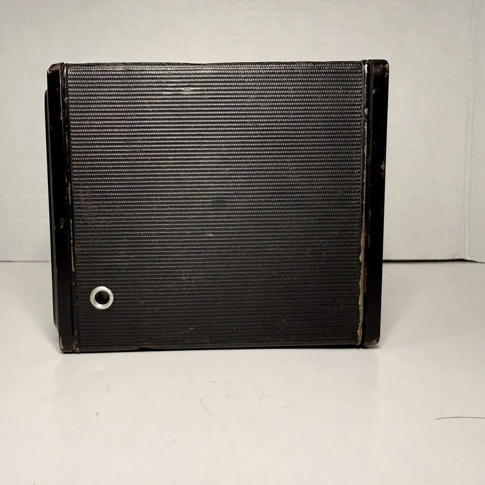 Vintage Agfa Synchro Box Camera Germany 1950s Art Deco Working Shutter